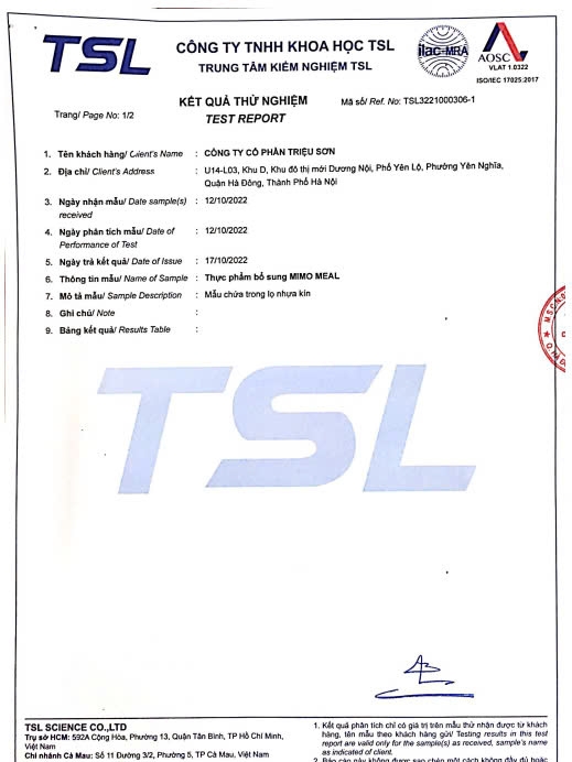 MG07 - Bột thực dưỡng Mimo Meal