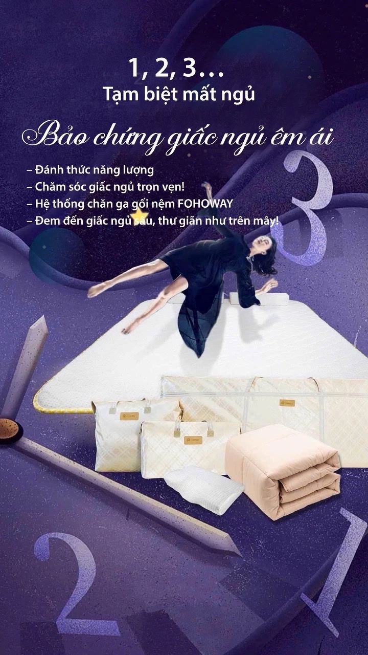 Bộ chăn ga đệm từ tính Fohoway