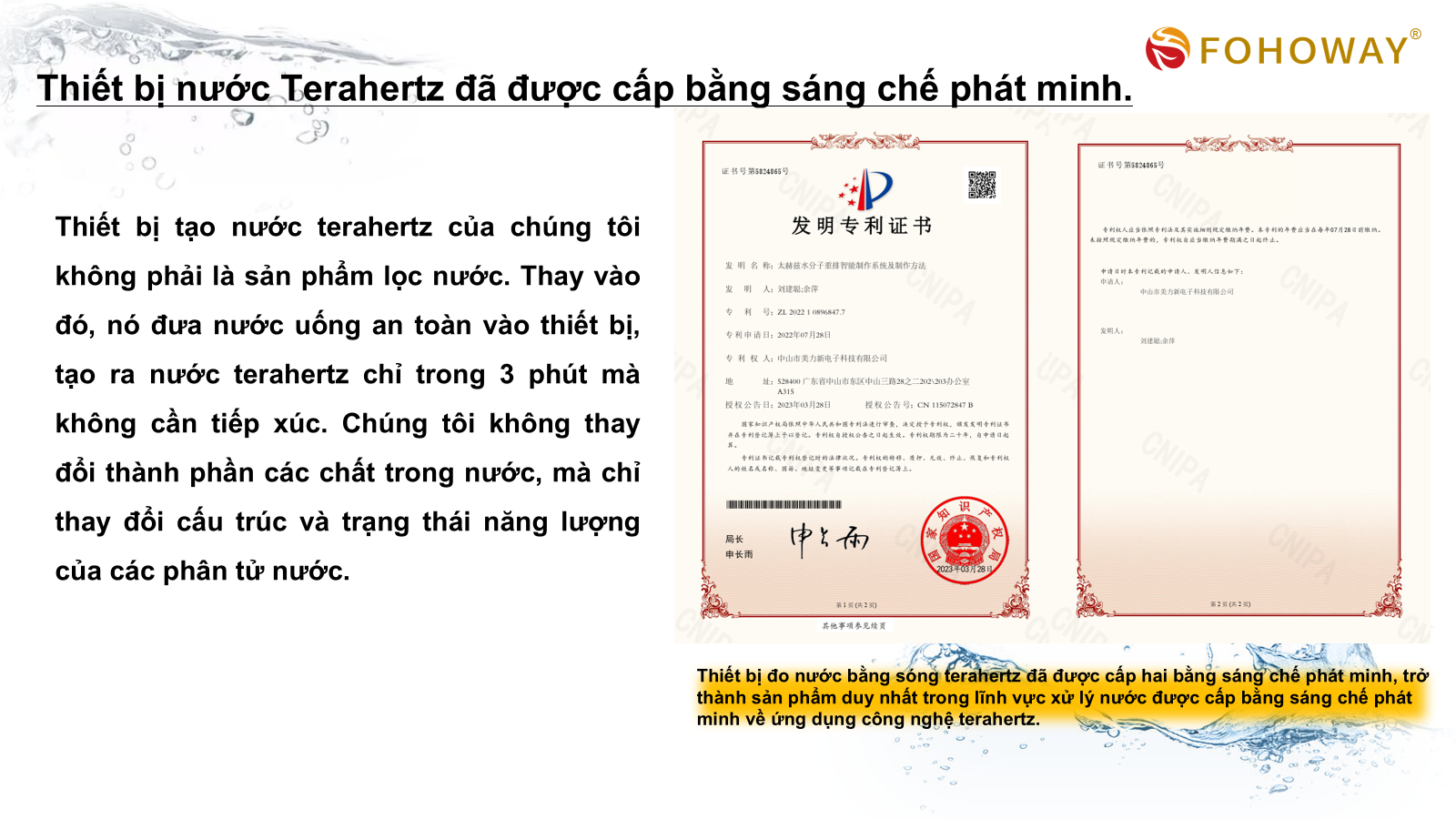 Ca tách nước Siêu phân tử nhỏ 